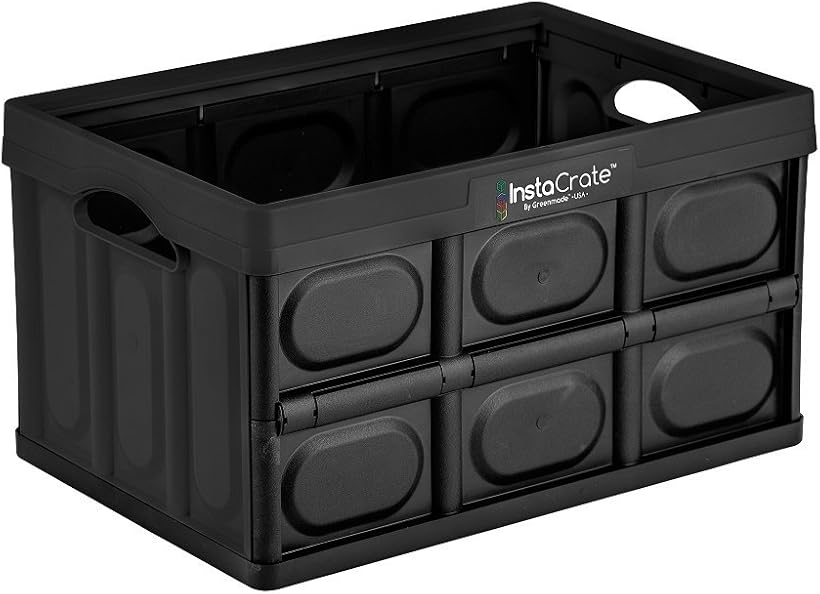 GreenMade InstaCrate Collapsible Storage Container Black